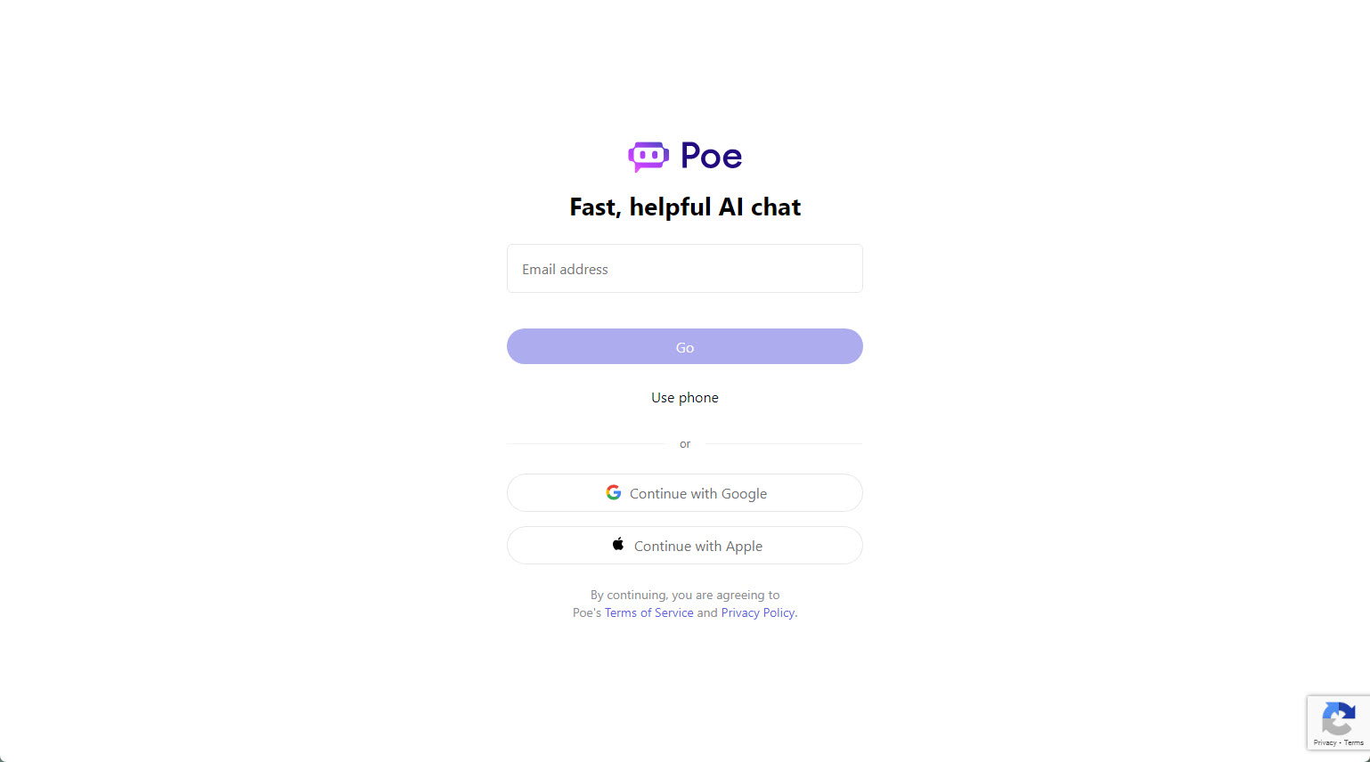 ثبت نام در Poe.com