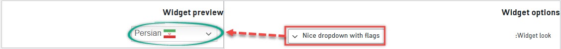 حالت نمایش Nice dropdown_with_flags