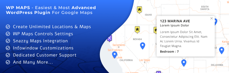 افزونه WordPress Plugin for Google Maps – WP MAPS