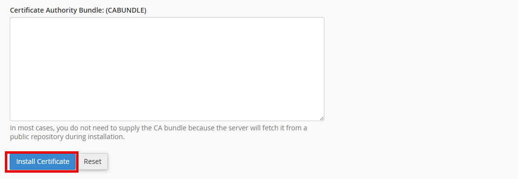 نصب Certificate